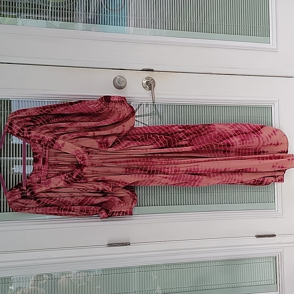 Tree Of Life Free Love Way Farer Tie-Dye Maxi Dress Free Size NWOT - Picture 5 of 8